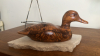 The Mother Load &ldquo;Jack Rabbit&rdquo; Oil Painting on Marble Slab w/ Hand Painted Wooden Duck - 5