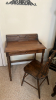 Solid Wood Writing Desk w/ Chair - 2