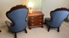 His & Hers Antique Victorian Style Chairs - 4