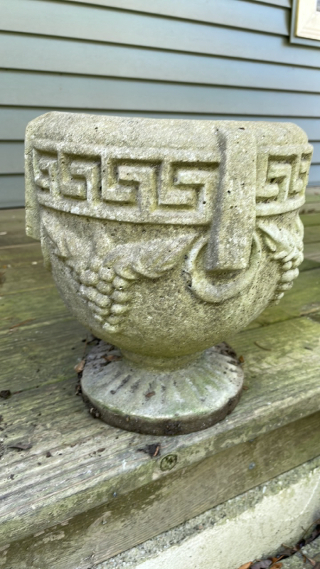 Concrete Grapes Planter