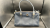 Dooney & Bourke Large Domed Navy Leather Satchel - 2
