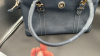 Dooney & Bourke Large Domed Navy Leather Satchel - 8