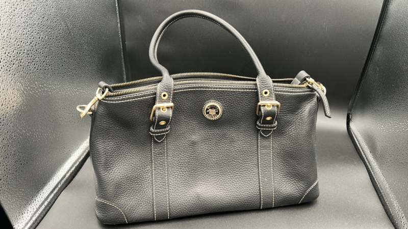Dooney & Bourke Large Dome Black Satchel