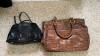 Isaac Mizrahi Brown Leather Bag and Marc and Marc by Sharif Top Handle handbag