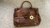 Isaac Mizrahi Brown Leather Bag and Marc and Marc by Sharif Top Handle handbag - 4