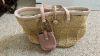 Brighton Light Pink Straw Bag w/ leather coin purse - 2