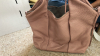 Vince Camuto Pink Leather Bag and G.I.L.I Blue Snake Print Handbags - 2