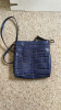 Vince Camuto Pink Leather Bag and G.I.L.I Blue Snake Print Handbags - 8