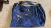 Vince Camuto Pink Leather Bag and G.I.L.I Blue Snake Print Handbags - 9
