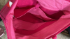 Pink Canvas Tote with Assorted Travel Bags - 3