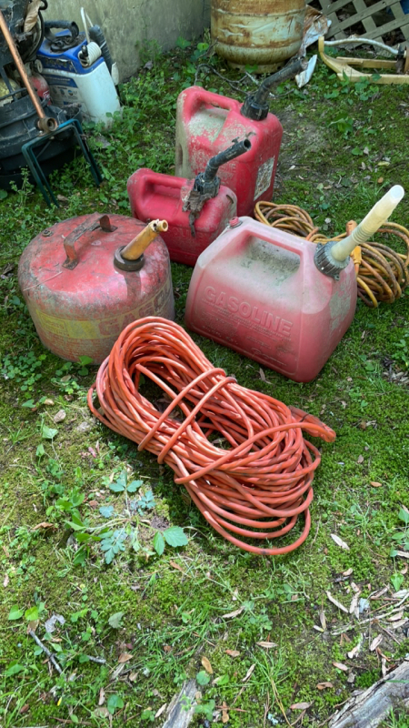 Gas Cans and Extension Cords