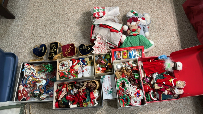 Assorted Christmas Ornaments and Decor