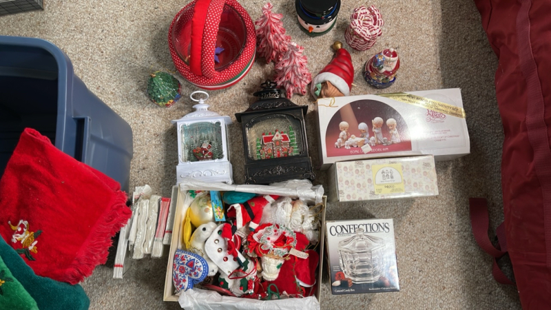 Assorted Christmas Ornaments and Decor