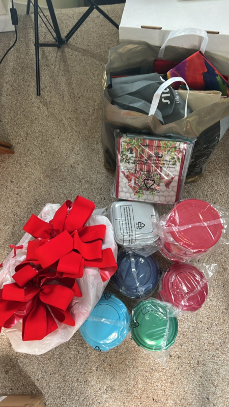 Christmas Bags, Bows and Containers