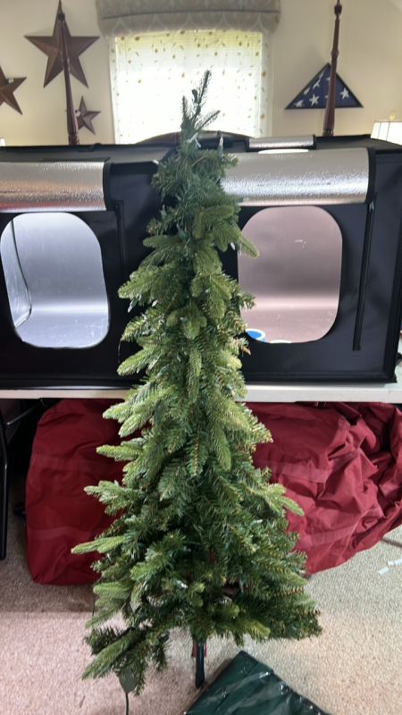 Light Up Artificial Christmas Tree w/ Heavy Duty Tree Bag
