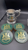 Nottingham Coasters, Singapore Pewter Cup and Lion, and Salt and Pepper Shakers - 2