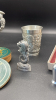 Nottingham Coasters, Singapore Pewter Cup and Lion, and Salt and Pepper Shakers - 5