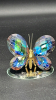 Reverse Painted Crystal Butterflies - 7