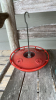 Wooden Rocking Chair, Hummingbird Feeder and Metal Bucket - 2