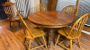 Oak Round Table 5 chairs - 2