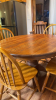 Oak Round Table 5 chairs - 3