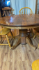 Oak Round Table 5 chairs - 4