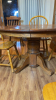 Oak Round Table 5 chairs - 5