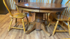 Oak Round Table 5 chairs - 6