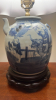 Oriental Blue and White Tea Pot Style Lamp - 3