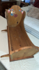 Handmade Wooden Bassinet w/ Assorted Baby Items - 12