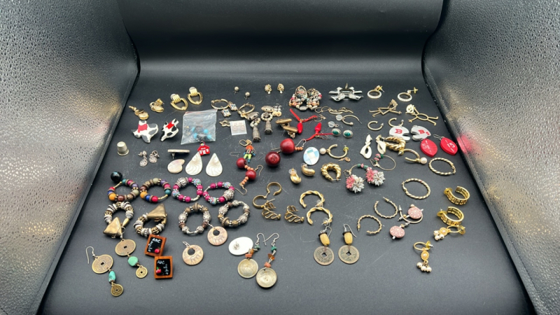 Assorted Earrings and Misc. Items