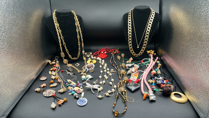Assorted Necklaces and Earrings
