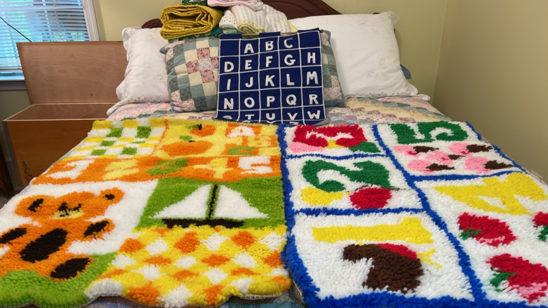 Handmade Child’s Rugs and ABC Banner