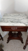 Marble Top Victorian End Table - 2