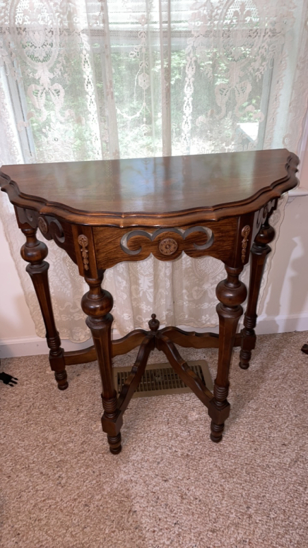 Intricate Solid Wood Table