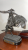 Remington Style Bronco Buster Statue and Mantle Clock - 3