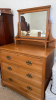 Dressing Table with Swivel Mirror - 3