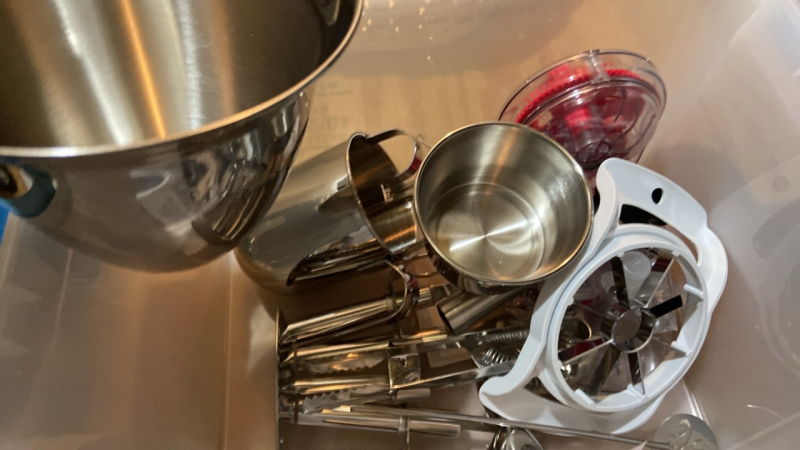 Apple Peeler, Bar Tools, and Pancake Dispenser