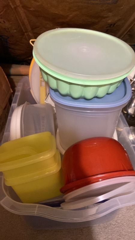 Vintage Tupperware Assorted Box Full
