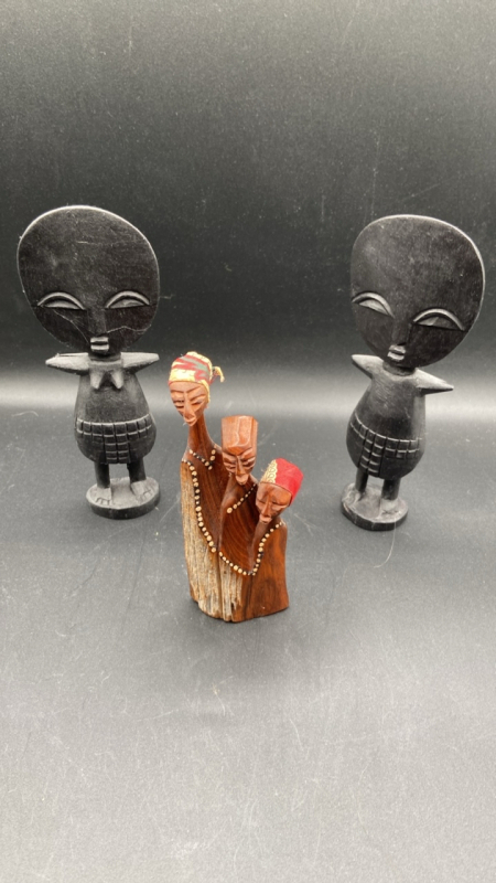 Hand Carved African Doll Figures