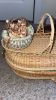 Iron Base Fabric Stool, Wicker Baskets, Miscellaneous Decor - 21