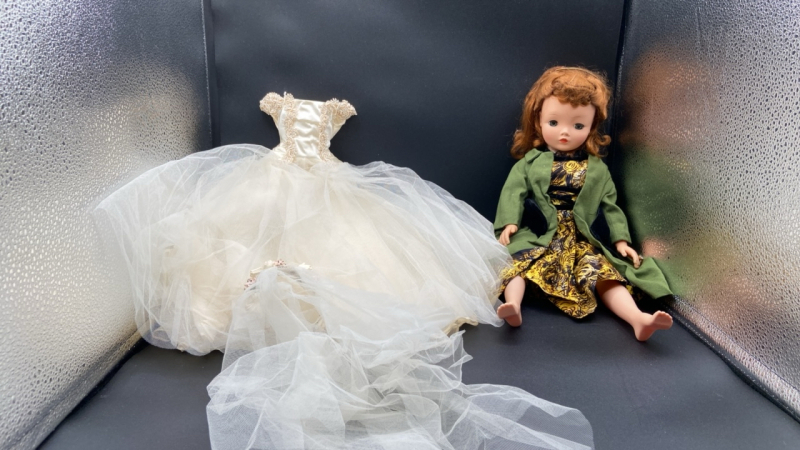 Vintage Madame Alexander Doll and Wedding Dress