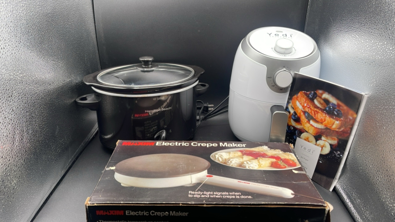 Air Fryer, Crepe Maker & Small Crockpot