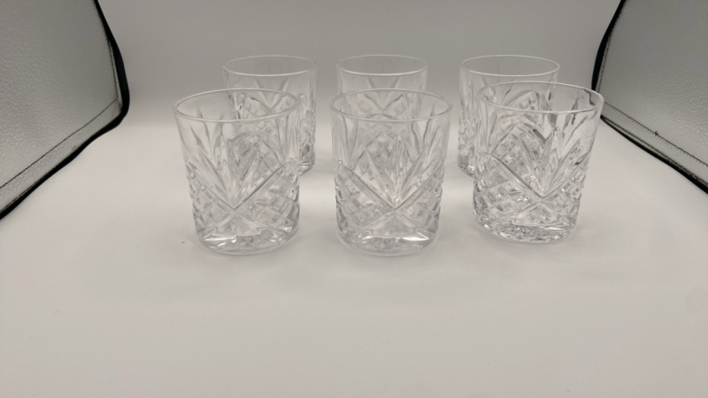 Crystal Old Fashion 10oz. Glasses (6)