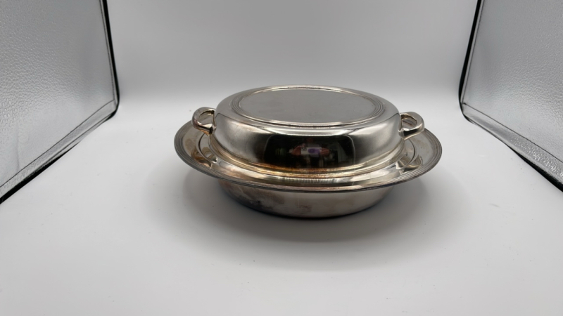 Silver 3 Section Serving Dish
