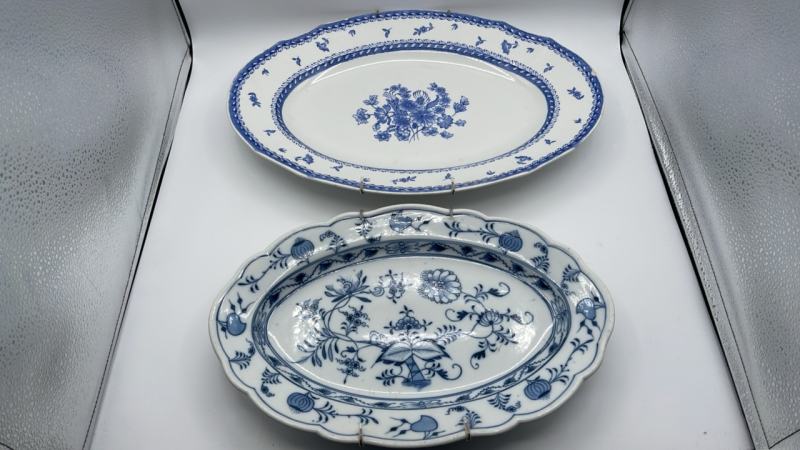 Meissen and Arabia Platters
