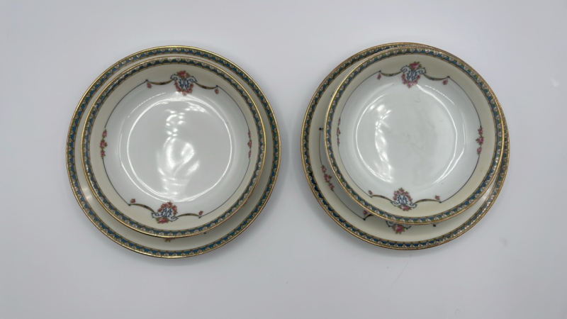 Noritake Laureate 2pc Bowl and Saucer Sets