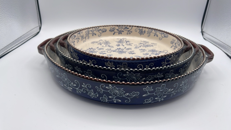 Floral Lace Round Dishes