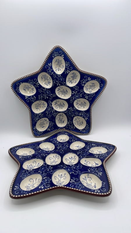 Floral Lace Deviled Egg Dishes