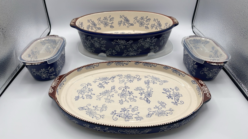 Floral Lace Casserole Minis Serving Tray